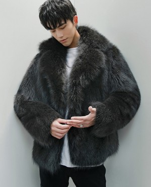 Mens Raccoon Fur Coat